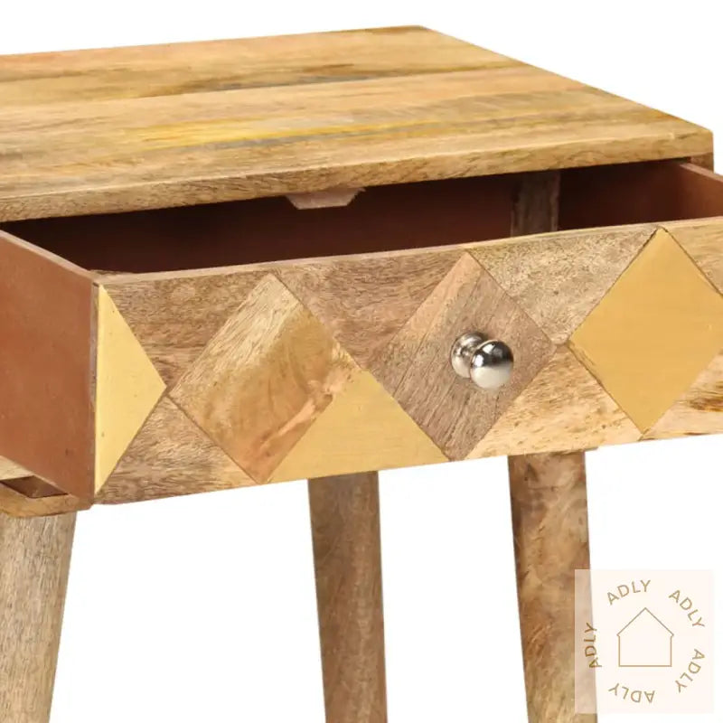Nattbord 43X30X58 Cm Heltre Mango