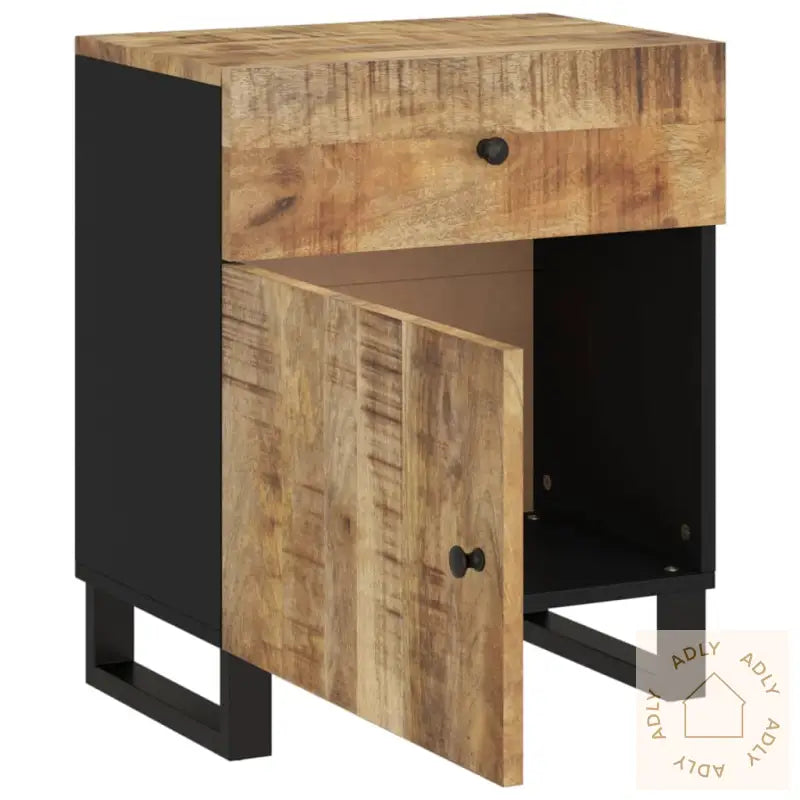 Nattbord 50X33X60 Cm Heltre Mango Og Konstruert Tre