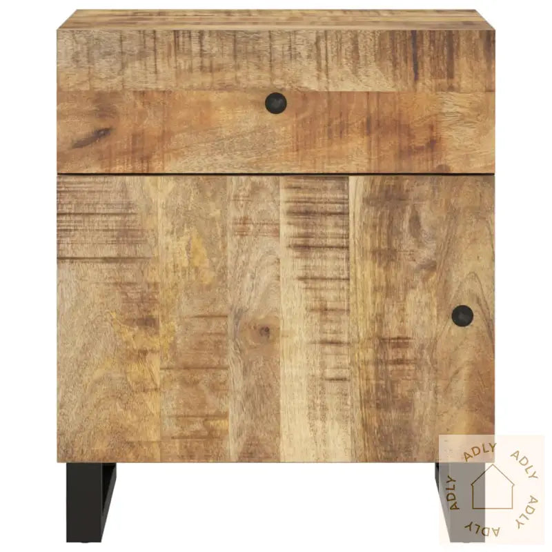 Nattbord 50X33X60 Cm Heltre Mango Og Konstruert Tre
