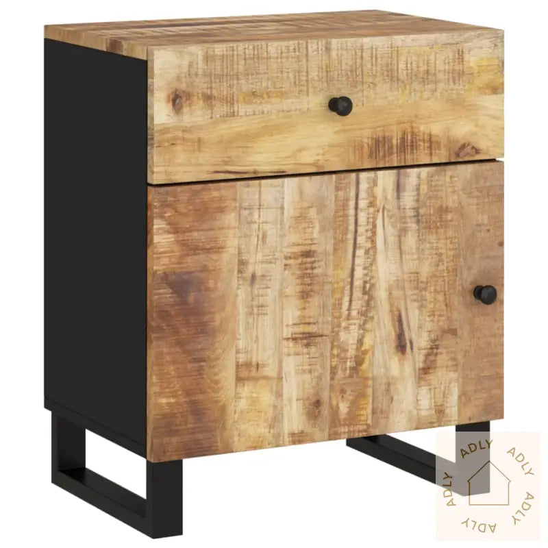 Nattbord 50X33X60 Cm Heltre Mango Og Konstruert Tre