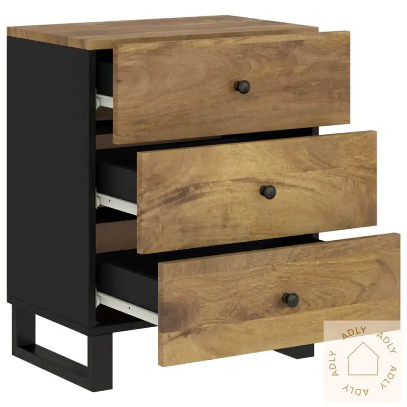 Nattbord 50X33X62 Cm Heltre Mango Og Konstruert Tre