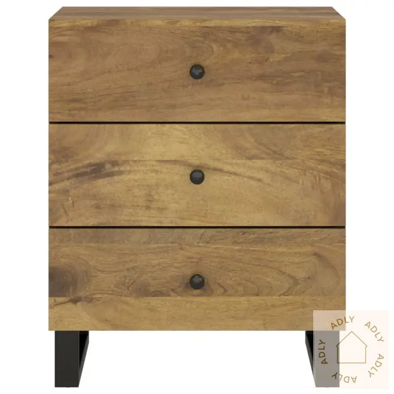 Nattbord 50X33X62 Cm Heltre Mango Og Konstruert Tre