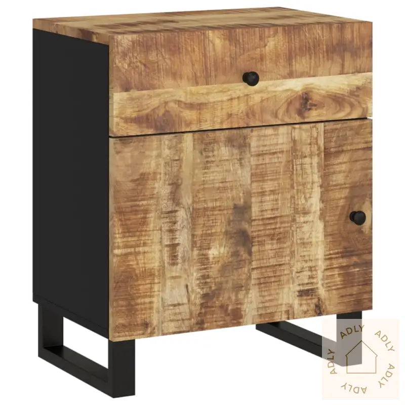 Nattbord 50X33X60 Cm Heltre Mango Og Konstruert Tre