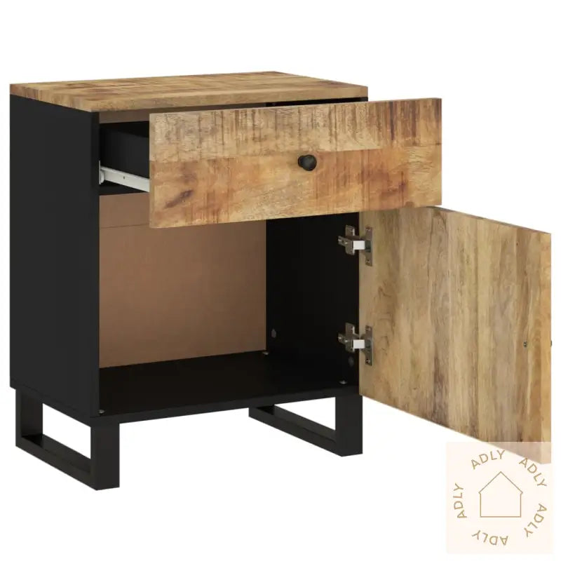 Nattbord 50X33X60 Cm Heltre Mango Og Konstruert Tre