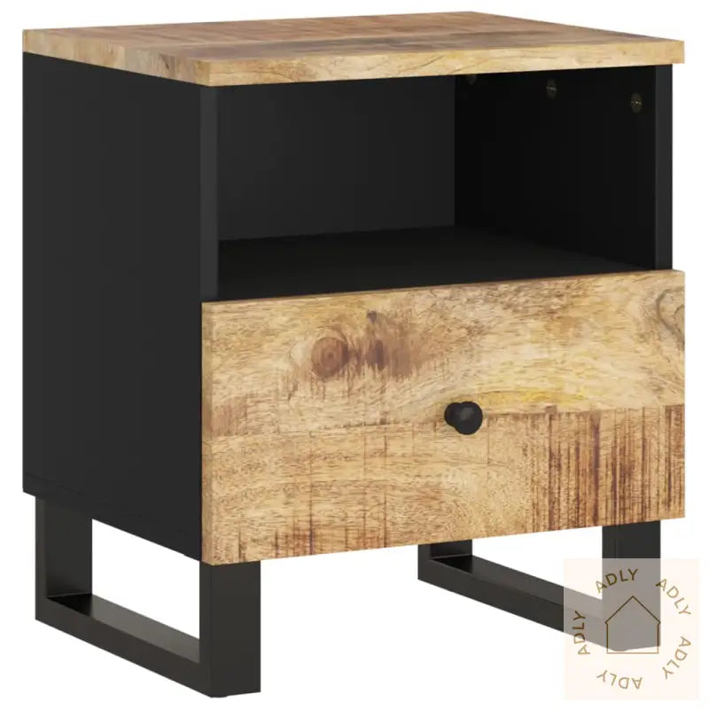 Nattbord 2 Stk Heltre Mango Og Konstruert Tre