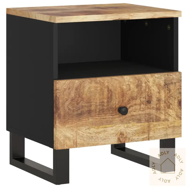 Nattbord 2 Stk Heltre Mango Og Konstruert Tre