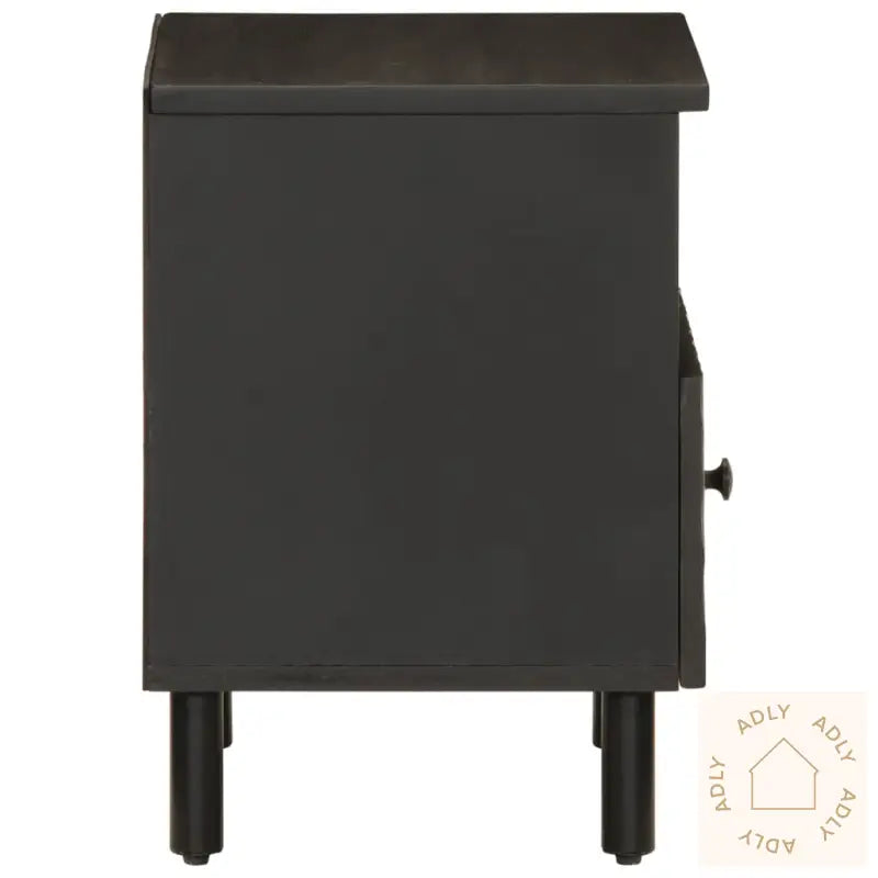 Nattbord 2 Stk Svart 40X33X46 Cm Heltre Mango