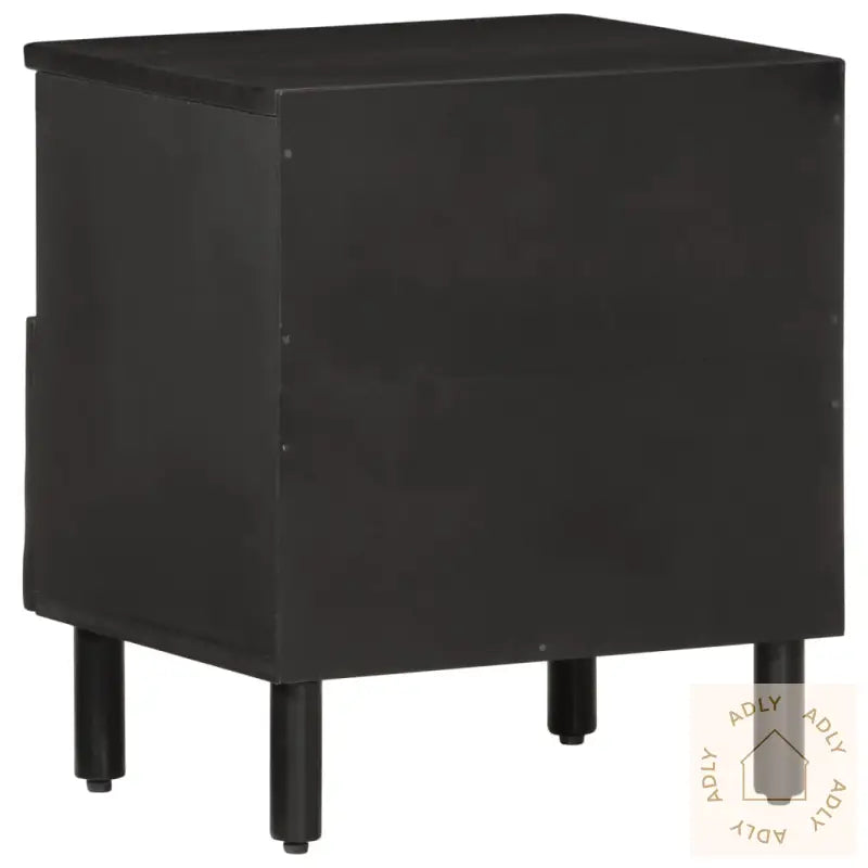 Nattbord 2 Stk Svart 40X33X46 Cm Heltre Mango