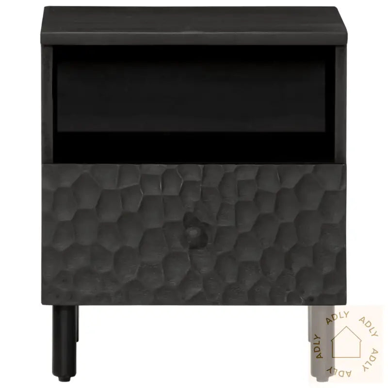 Nattbord 2 Stk Svart 40X33X46 Cm Heltre Mango