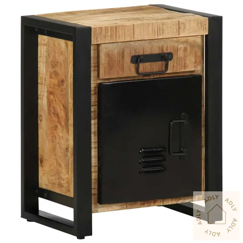 Nattbord 40X30X50 Cm Grovt Heltre Mangotre