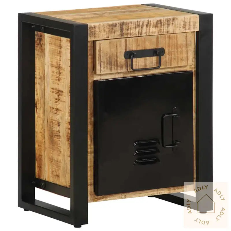 Nattbord 40X30X50 Cm Grovt Heltre Mangotre