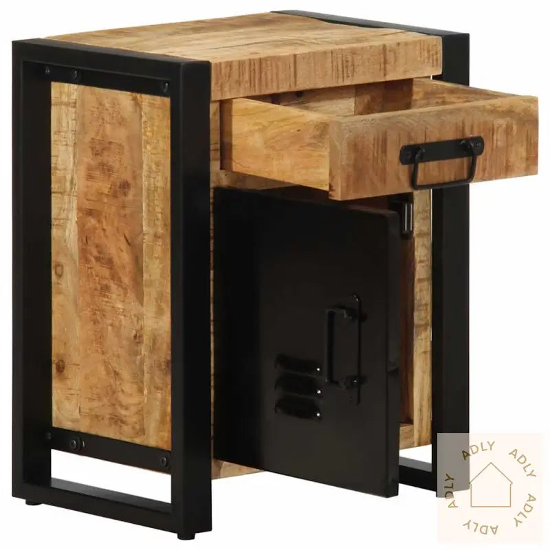 Nattbord 40X30X50 Cm Grovt Heltre Mangotre