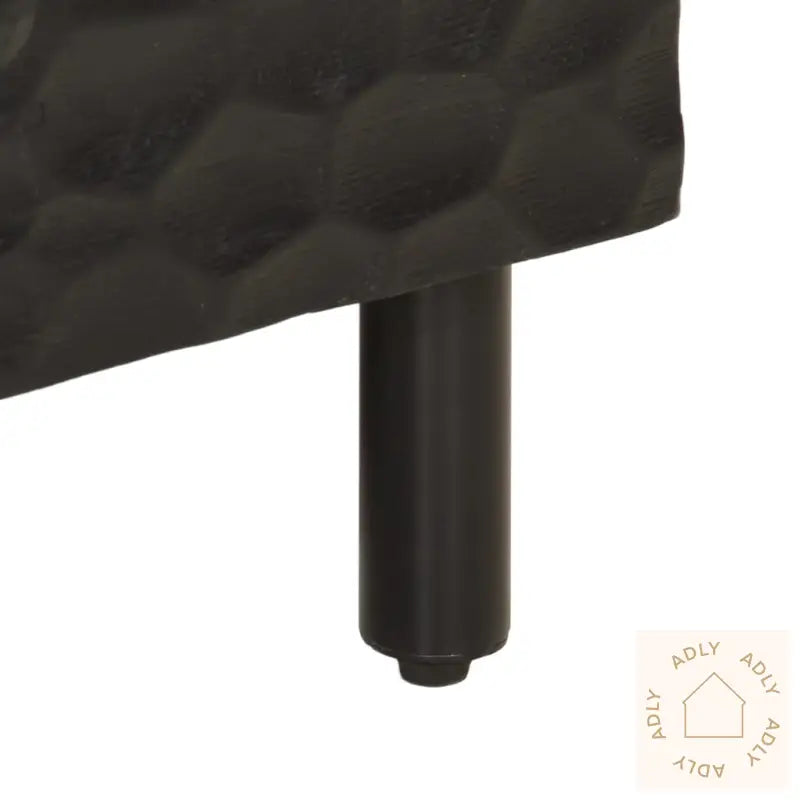 Nattbord Svart 50X33X60 Cm Heltre Mango