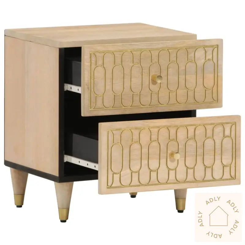 Nattbord 40X33X46 Cm Heltre Mango