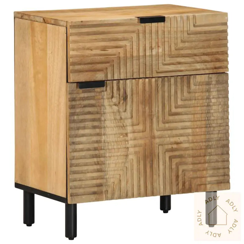 Nattbord Brun 50X33X60 Cm Heltre Mango