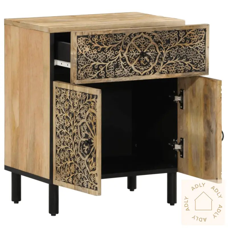 Nattbord 50X33X60 Cm Heltre Mango