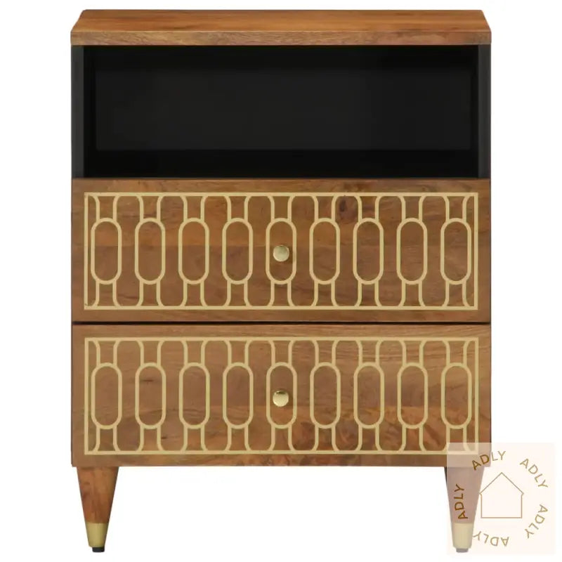 Nattbord 50X33X62 Cm Heltre Mango