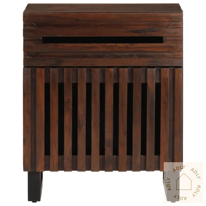 Nattbord Brun 50X34X60 Cm Heltre Mango