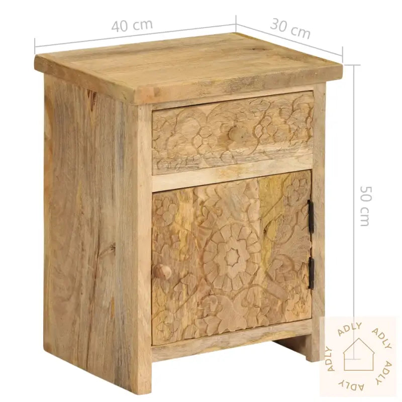 Nattbord Heltre Mango 40X30X50 Cm