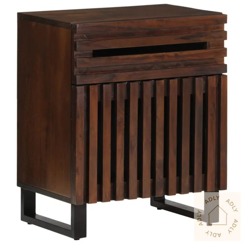 Nattbord Brun 50X34X60 Cm Heltre Mango
