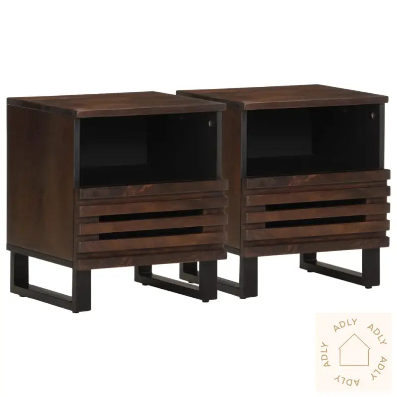 Nattbord 2 Stk 40X34X46 Cm Heltre Mango