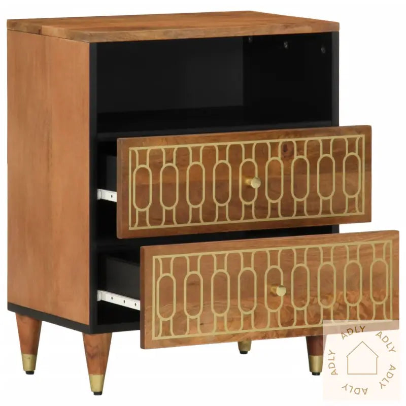Nattbord 50X33X62 Cm Heltre Mango