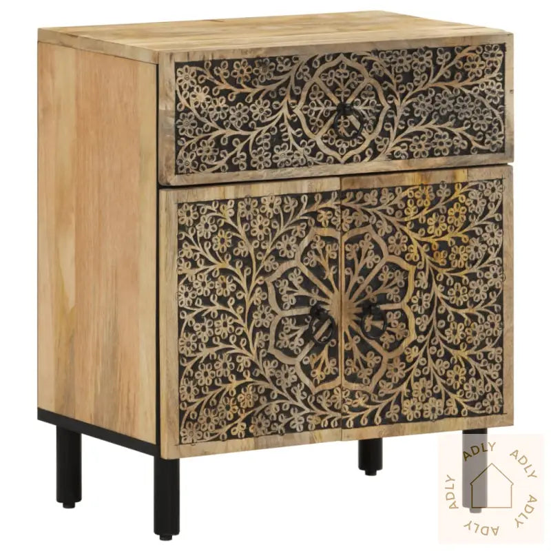 Nattbord 50X33X60 Cm Heltre Mango