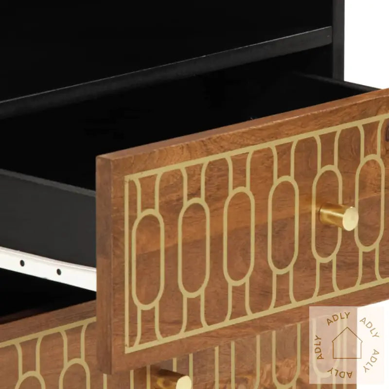 Nattbord 50X33X62 Cm Heltre Mango