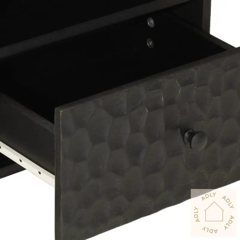 Nattbord Svart 40X33X46 Cm Heltre Mango