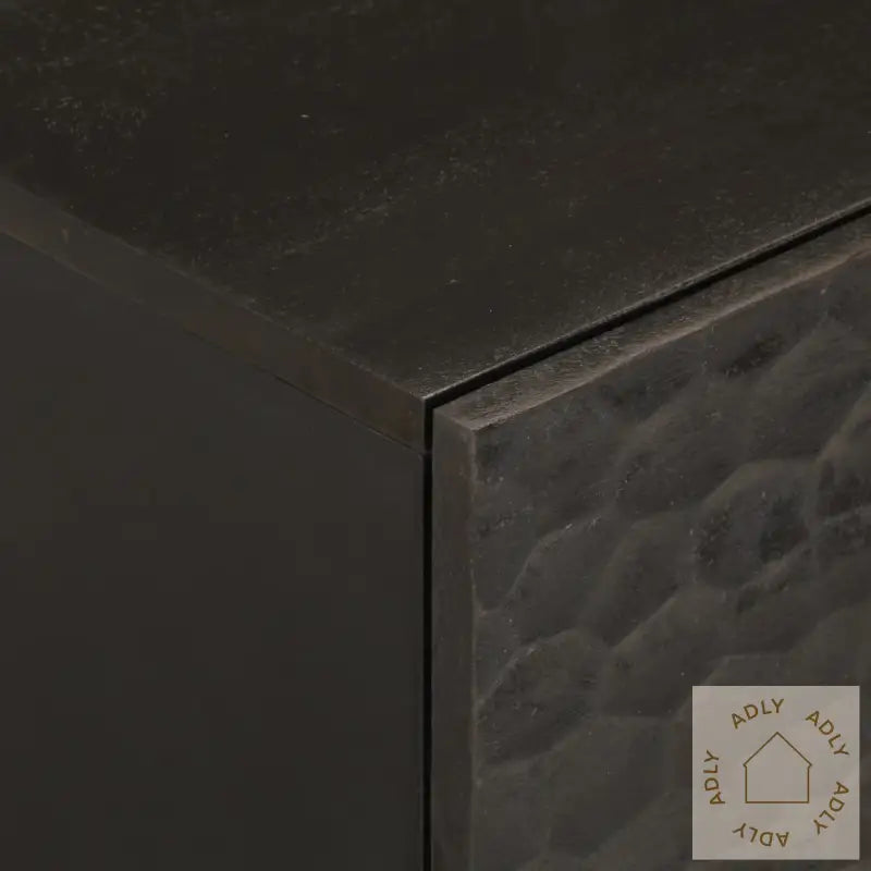 Nattbord 2 Stk Svart 40X33X46 Cm Heltre Mango
