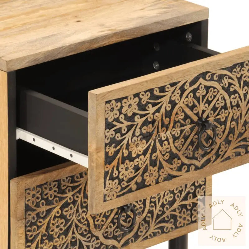 Nattbord 2 Stk 40X33X46 Cm Heltre Mango