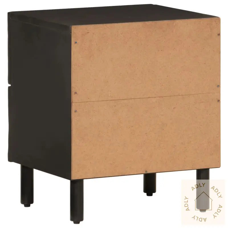 Nattbord Svart 40X33X46 Cm Heltre Mango