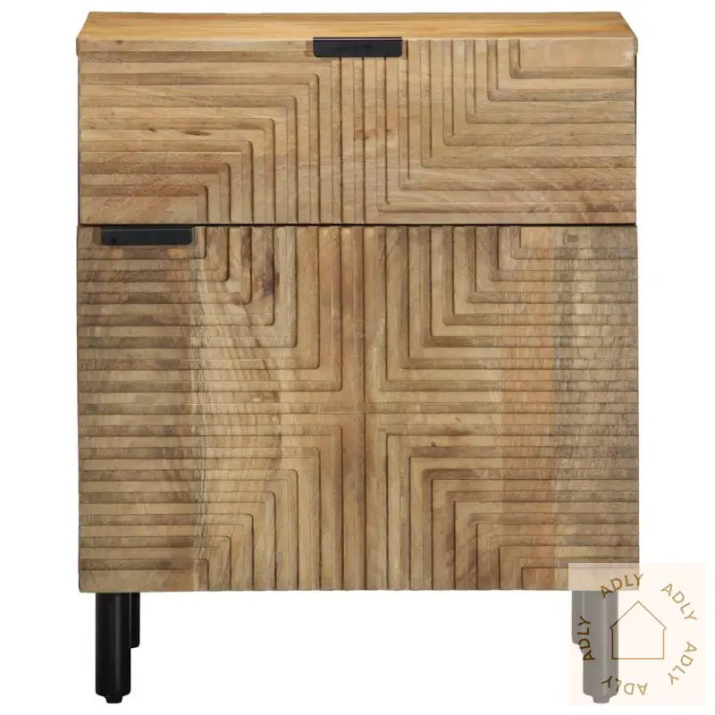 Nattbord Brun 50X33X60 Cm Heltre Mango