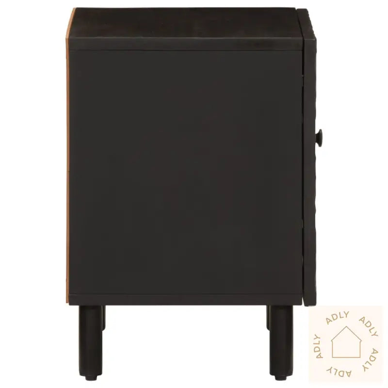 Nattbord 2 Stk Svart 40X33X46 Cm Heltre Mango