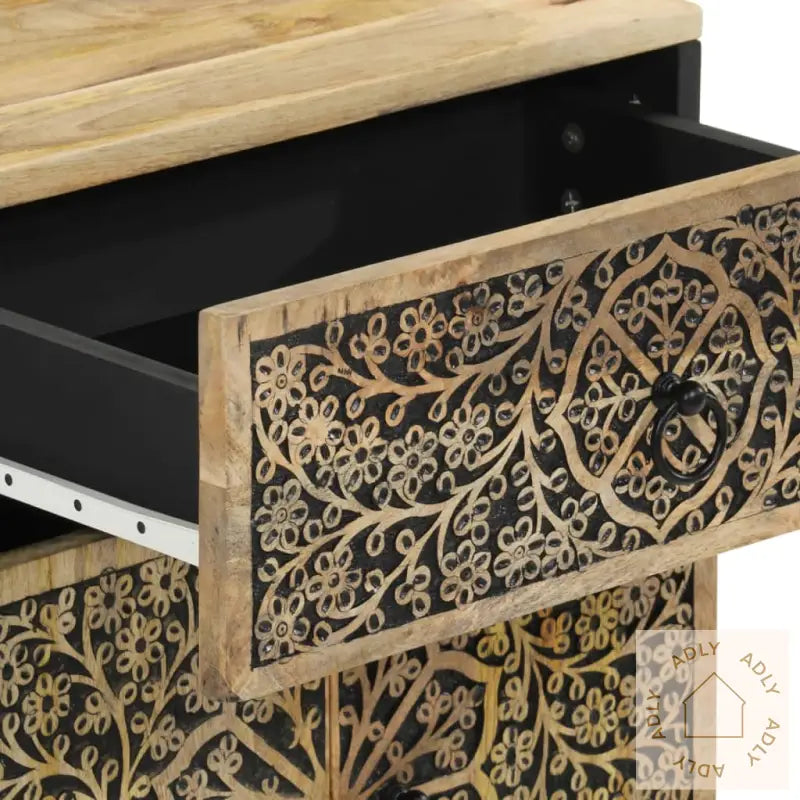 Nattbord 50X33X60 Cm Heltre Mango