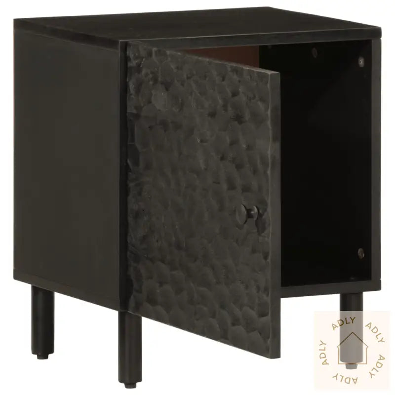 Nattbord 2 Stk Svart 40X33X46 Cm Heltre Mango
