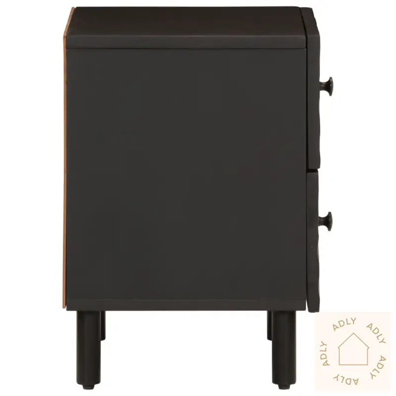 Nattbord Svart 40X33X46 Cm Heltre Mango