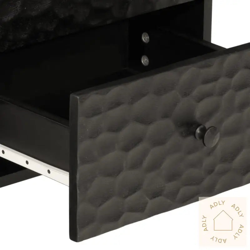 Nattbord Svart 40X33X46 Cm Heltre Mango