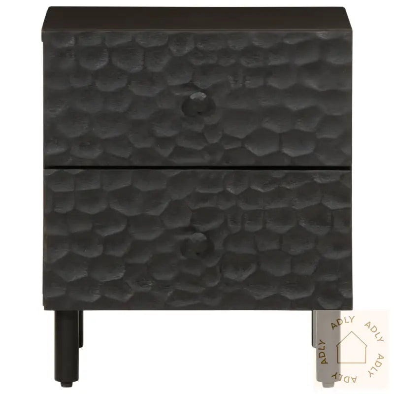Nattbord Svart 40X33X46 Cm Heltre Mango
