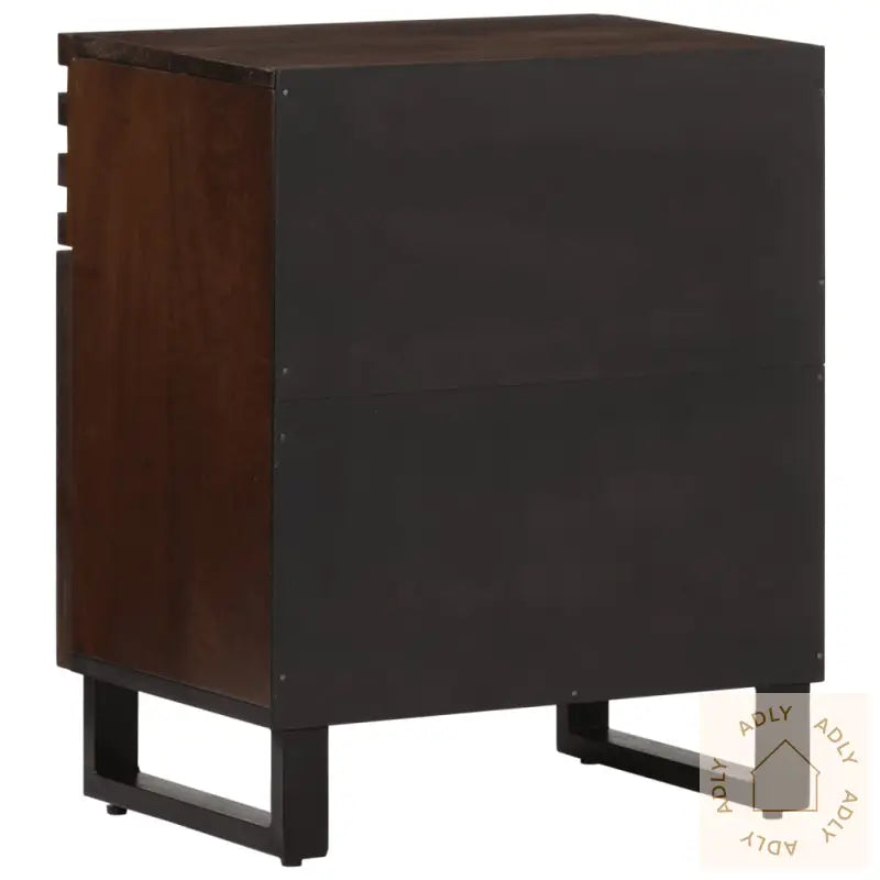 Nattbord Brun 50X34X60 Cm Heltre Mango