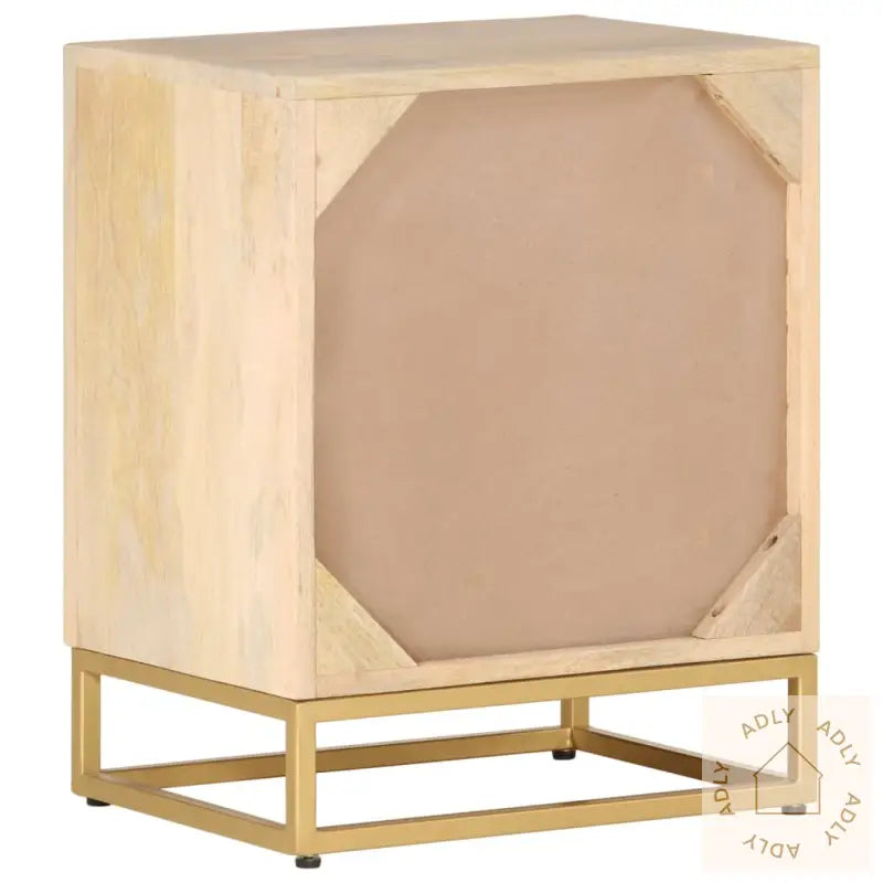 Nattbord 40X30X50 Cm Heltre Mango Og Jern
