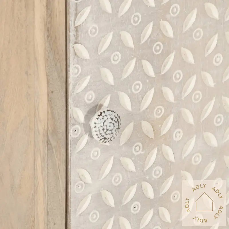 Nattbord 40X30X50 Cm Heltre Mango Og Jern