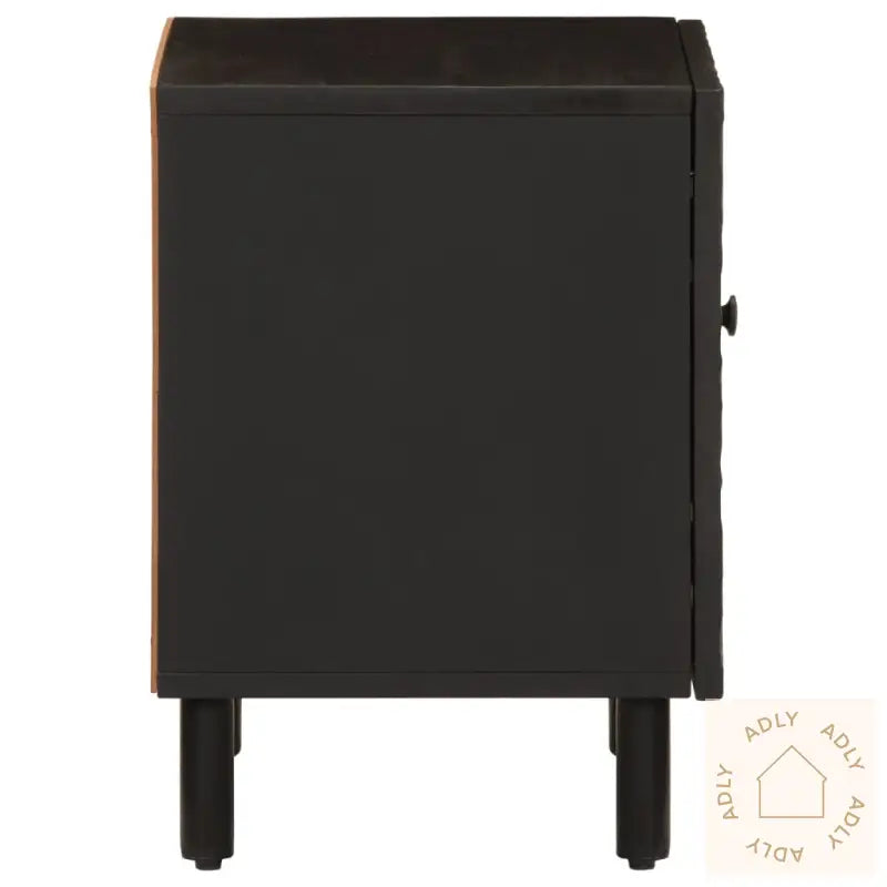 Nattbord Svart 40X33X46 Cm Heltre Mango
