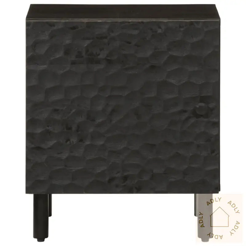 Nattbord Svart 40X33X46 Cm Heltre Mango