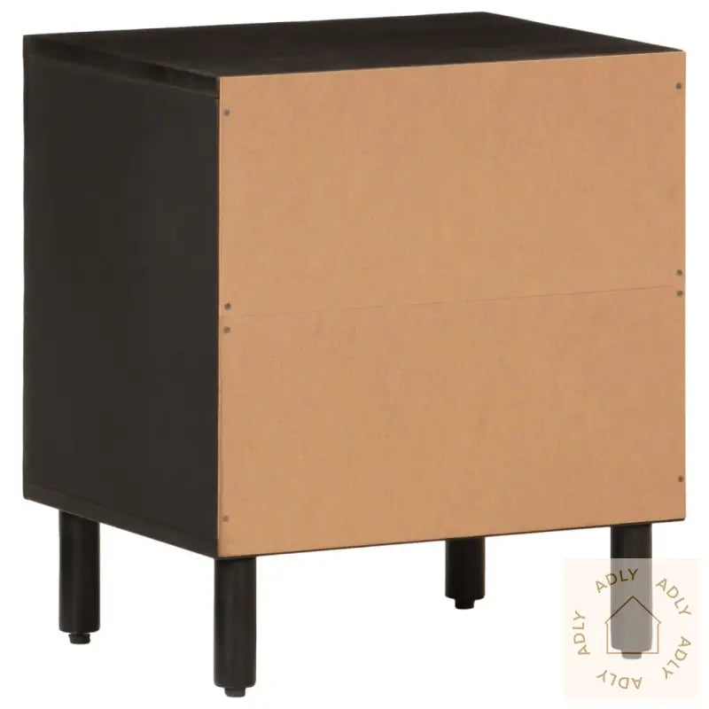 Nattbord Svart 40X33X46 Cm Heltre Mango
