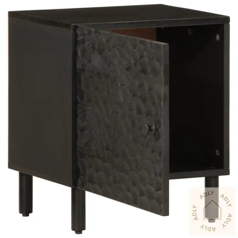 Nattbord Svart 40X33X46 Cm Heltre Mango