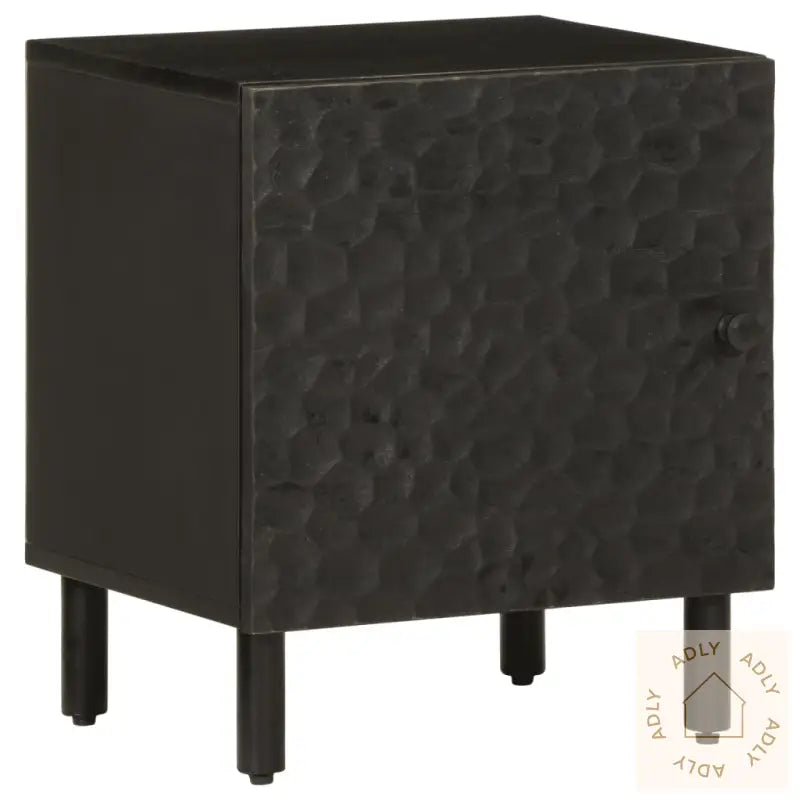 Nattbord Svart 40X33X46 Cm Heltre Mango