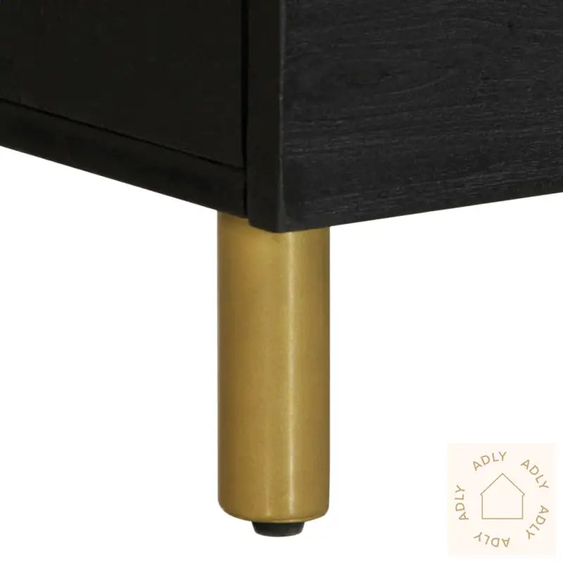 Nattbord 2 Stk Svart 40X33X46 Cm Heltre Mango