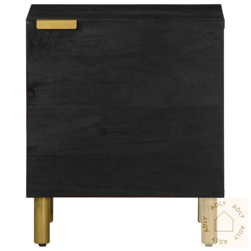 Nattbord 2 Stk Svart 40X33X46 Cm Heltre Mango