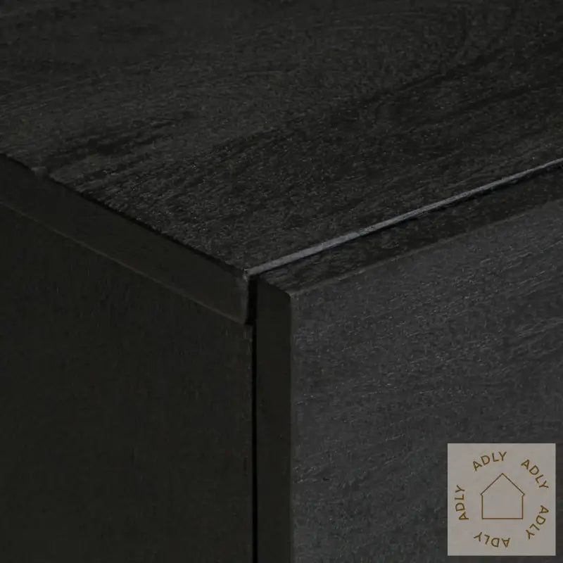 Nattbord 2 Stk Svart 40X33X46 Cm Heltre Mango